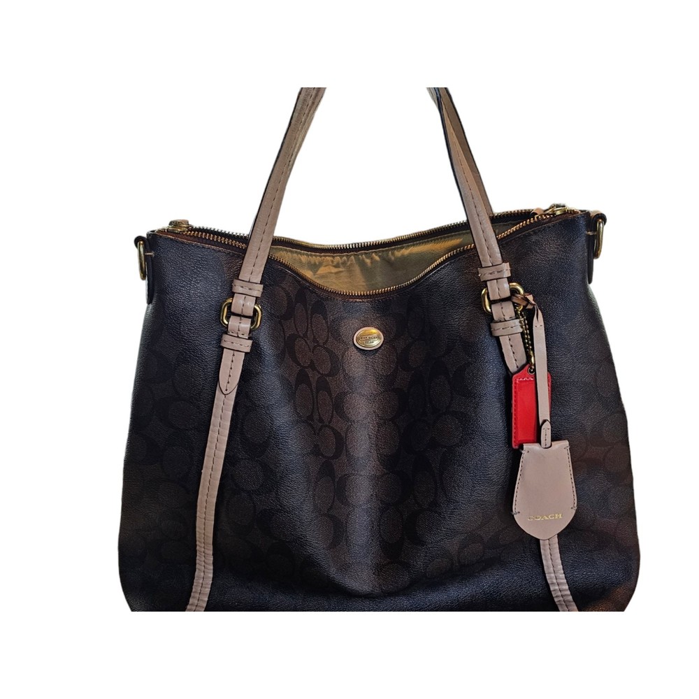 Coach Peyton Signature Canvas Convertible Shoulder Bag Purse STYLE #F26183